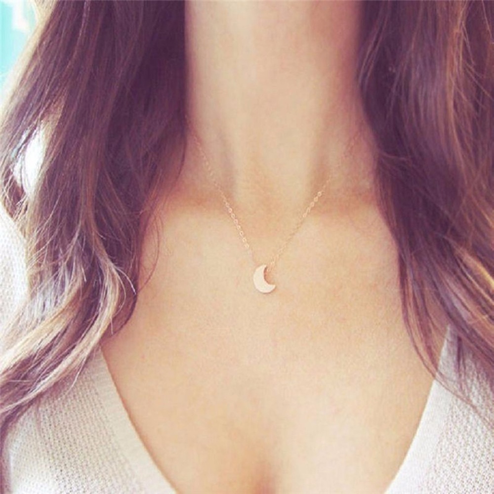 4/$25 Dainty Moon Necklace - Picture 2 of 6